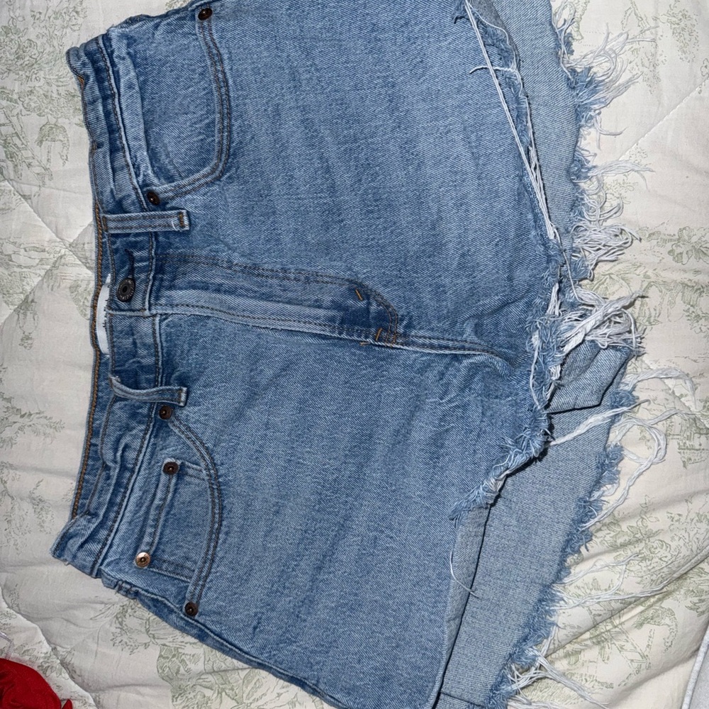 Abercrombie & Fitch Light Blue Denim Shorts
